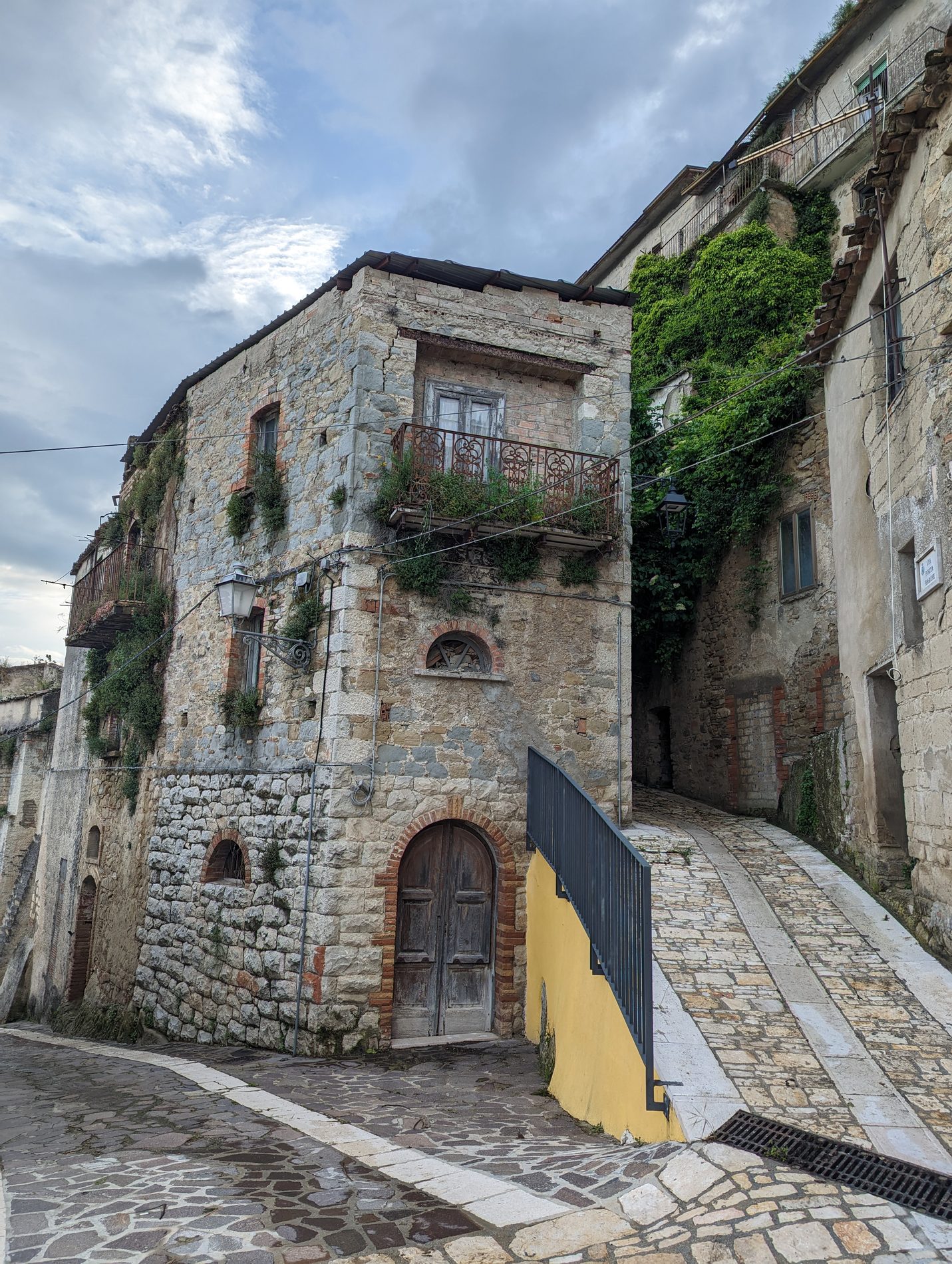 A stone lane in the historic centre of San Giorgio La Molara